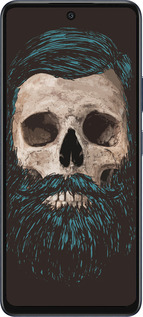 Силиконовый чехол Череп с бородой для Infinix Hot 50 5G - 4102u-3795 изображение 