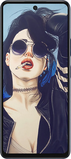 Силиконовый чехол Девушка на стиле для Infinix Hot 50 5G - 4151u-3795 изображение 