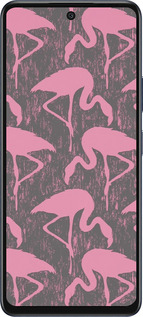 Силиконовый чехол Vintage-Flamingos для Infinix Hot 50 5G - 4171u-3795 изображение 