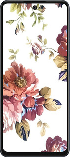 Силиконовый чехол Vintage flowers для Infinix Hot 50 5G - 4333u-3795 изображение 