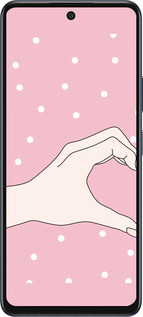 Силиконовый чехол Половинка сердца для Infinix Hot 50 5G - 4340u-3795 изображение 