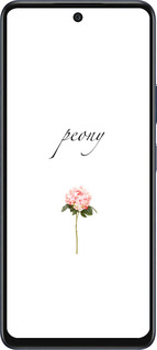 Силиконовый чехол Пион для Infinix Hot 50 5G - 4366u-3795 изображение 