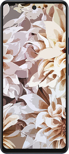 Силиконовый чехол пионы акварелью для Infinix Hot 50 5G - 4376u-3795 изображение 