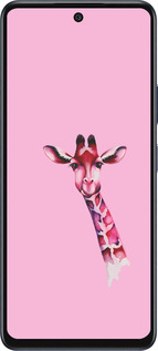 Силиконовый чехол Розовая жирафа для Infinix Hot 50 5G - 4441u-3795 изображение 