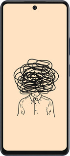 Силиконовый чехол Мысли для Infinix Hot 50 5G - 4568u-3795 изображение 