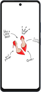 Силиконовый чехол Женщина для Infinix Hot 50 5G - 4599u-3795 изображение 