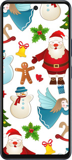 Силиконовый чехол Новогодний 1 для Infinix Hot 50 5G - 4614u-3795 изображение 