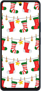 Силиконовый чехол Новогодний 9 для Infinix Hot 50 5G - 4622u-3795 изображение 