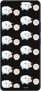 Силиконовый чехол Овечки1 для Infinix Hot 50 5G - 4637u-3795 изображение 