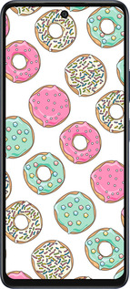 Силиконовый чехол Пончики 1 для Infinix Hot 50 5G - 4657u-3795 изображение 