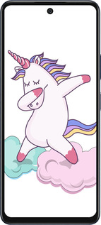 Силиконовый чехол Единорог для Infinix Hot 50 5G - 4702u-3795 изображение 