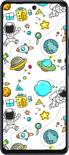 Силиконовый чехол Космос для Infinix Hot 50 5G - 4735u-3795 изображение 