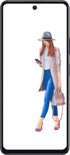 Силіконовий чехол Дівчинка 1 для Infinix Hot 50 5G - 4751u-3795 изображение 