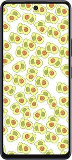 Силиконовый чехол Весёлые авокадо для Infinix Hot 50 5G - 4799u-3795 изображение 