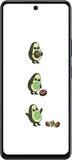 Силиконовый чехол Авокадо 1 для Infinix Hot 50 5G - 4857u-3795 изображение 