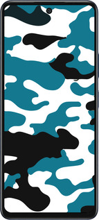 Силиконовый чехол Камуфляж прозрачный фон для Infinix Hot 50 5G - 4877u-3795 изображение 