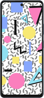 Силиконовый чехол Color shapes для Infinix Hot 50 5G - 4893u-3795 изображение 