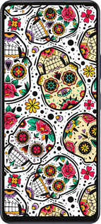 Силиконовый чехол Черепа для Infinix Hot 50 5G - 5471u-3795 изображение 