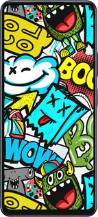 Силиконовый чехол Стикеры v4 для Infinix Hot 50 5G - 5508u-3795 изображение 