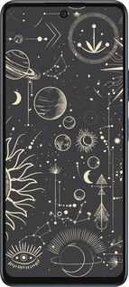 Силиконовый чехол Фаза луны для Infinix Hot 50 5G - 5605u-3795 изображение 