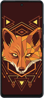 Силиконовый чехол Лиса геометрия для Infinix Hot 50 5G - 5607u-3795 изображение 