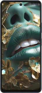 Силиконовый чехол Губы 2 для Infinix Hot 50 5G - 5667u-3795 изображение 