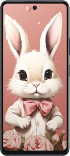 Силиконовый чехол Зайчик для Infinix Hot 50 5G - 5669u-3795 изображение 