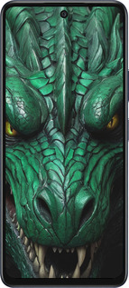 Силиконовый чехол Зелёный дракон v2 для Infinix Hot 50 5G - 5817u-3795 изображение 