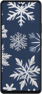 Силиконовый чехол Снежинки для Infinix Hot 50 5G - 5821u-3795 изображение 
