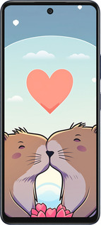 Силиконовый чехол Капибара любовь для Infinix Hot 50 5G - 6027u-3795 изображение 