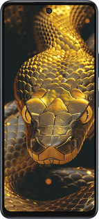 Силиконовый чехол Golden snake для Infinix Hot 50 5G - 6072u-3795 изображение 