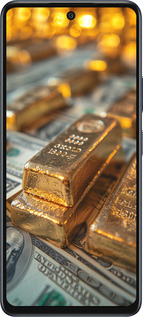 Силиконовый чехол Слитки и доллары для Infinix Hot 50 5G - 6105u-3795 изображение 