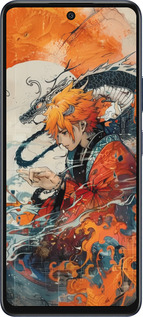 Силиконовый чехол Зеницу Агацума для Infinix Hot 50 5G - 6114u-3795 изображение 