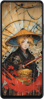 Силиконовый чехол Самурайская отвага для Infinix Hot 50 5G - 6115u-3795 изображение 