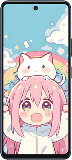 Силиконовый чехол Девочка аниме радуга для Infinix Hot 50 5G - 6304u-3795 изображение 