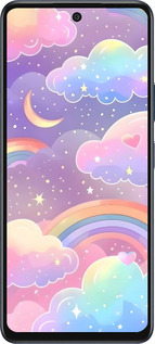 Силиконовый чехол Облака и радуга для Infinix Hot 50 5G - 6312u-3795 изображение 