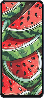 Силиконовый чехол Арбуз для Infinix Hot 50 5G - 6315u-3795 изображение 