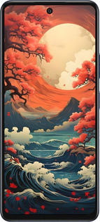 Силиконовый чехол Природа японии для Infinix Hot 50 5G - 6327u-3795 изображение 