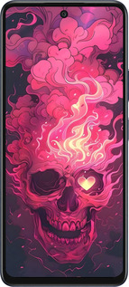 Силиконовый чехол Череп арт для Infinix Hot 50 5G - 6385u-3795 изображение 