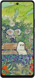 Силиконовый чехол Грустное привидение для Infinix Hot 50 5G - 6403u-3795 изображение 