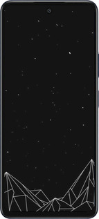 Силиконовый чехол Черно белые абстрактные горы для Infinix Hot 50 5G - 6437u-3795 изображение 