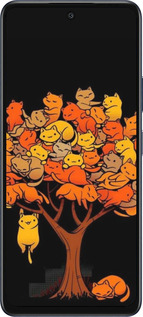 Силиконовый чехол Дерево и котики для Infinix Hot 50 5G - 6516u-3795 изображение 