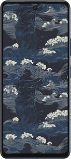 Силиконовый чехол Морская тематика в стиле арт-деко для Infinix Hot 50 5G - 6520u-3795 изображение 