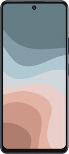 Силіконовий чехол З синіми та рожевими хвилями в стилі ретро для Infinix Hot 50 5G - 6532u-3795 изображение 