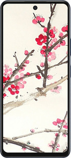 Силіконовий чехол Принт із зображенням цвітіння сакури для Infinix Hot 50 5G - 6545u-3795 изображение 