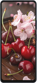 Силиконовый чехол Вишня в шоколаде для Infinix Hot 50 5G - 6698u-3795 изображение 