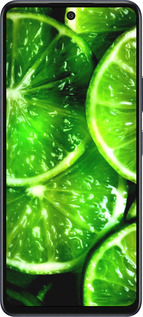 Силиконовый чехол Зелёные дольки лимона для Infinix Hot 50 5G - 852u-3795 изображение 