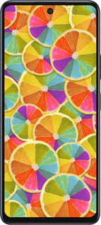 Силиконовый чехол Разноцветные дольки лимона для Infinix Hot 50 5G - 861u-3795 изображение 