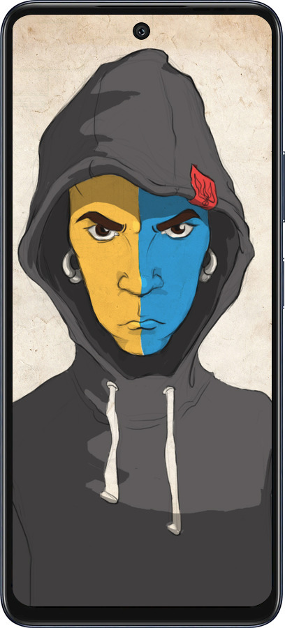 Силиконовый чехол Злой подросток для Infinix Hot 50 5G - 1053u-3795 изображение 