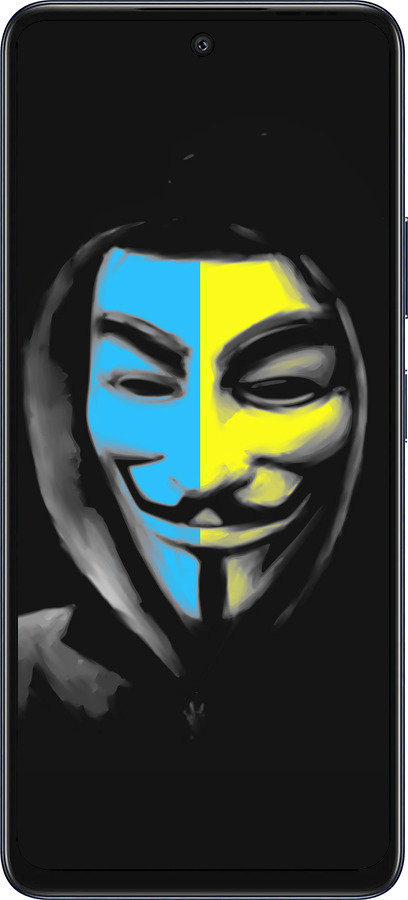 Силиконовый чехол Украинский анонимус для Infinix Hot 50 5G - 1062u-3795 изображение 